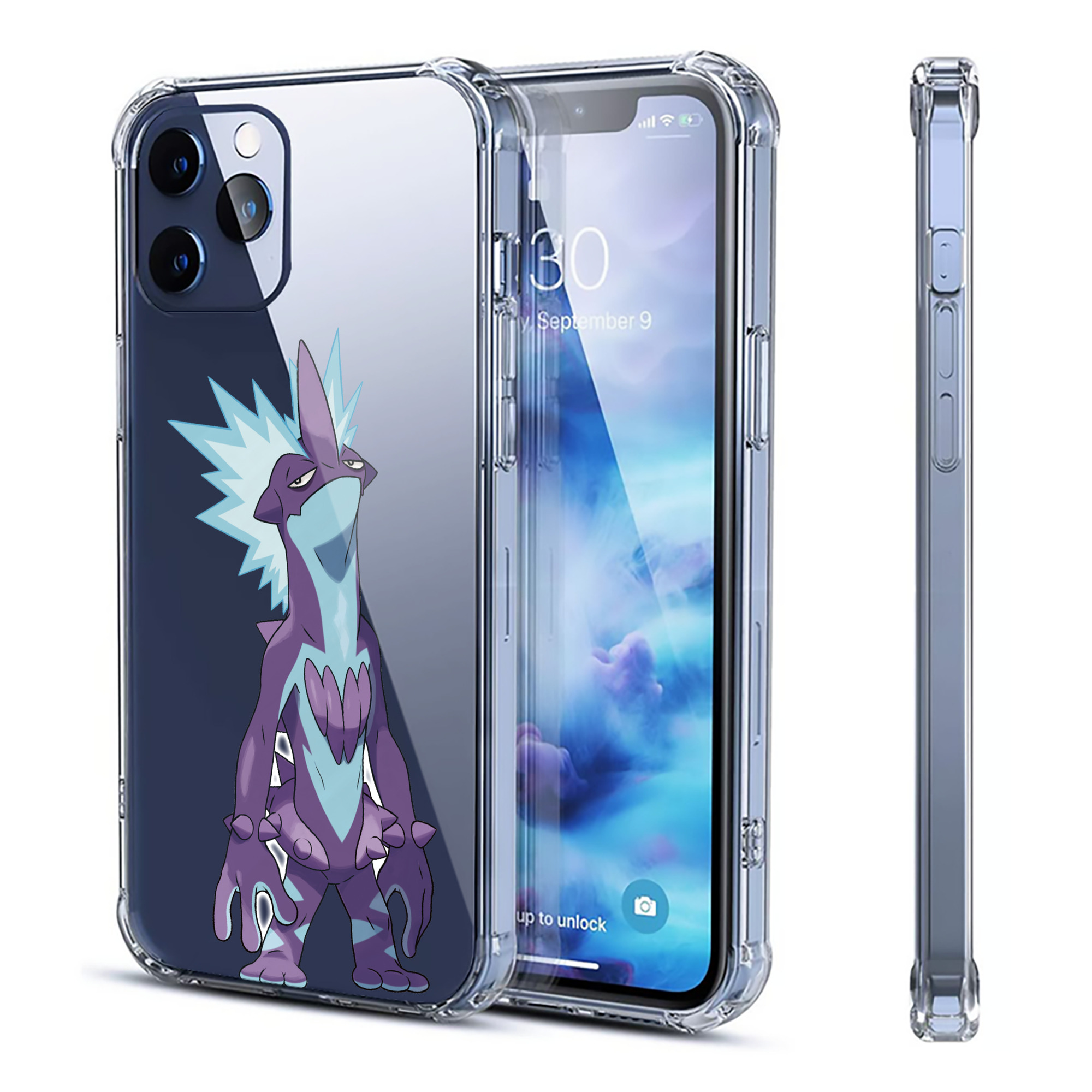 （画像用） ポケットモンスター Pokémon 【iPhone 12シリーズ対応】透明スマホケース（クリアソフトケース）